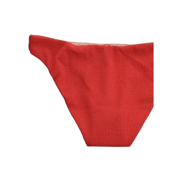 NWT J. Crew Retro Scrunchie Low Rise Hipster Bikini Swim Bottom XL Red Scarlet - Picture 11 of 15